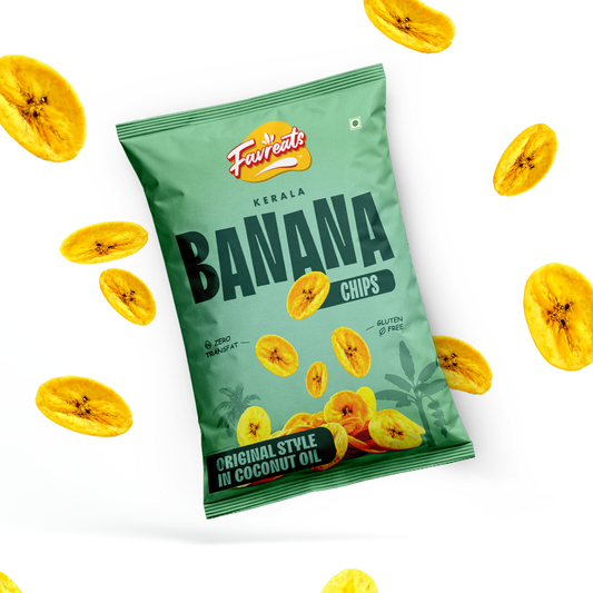 Kerala Premium Nendran Banana Chips | Original Style in Coconut Oil | 1 Kg