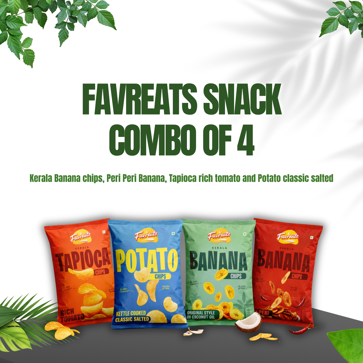 Favreats snack combo | Pack of 4 Flavours