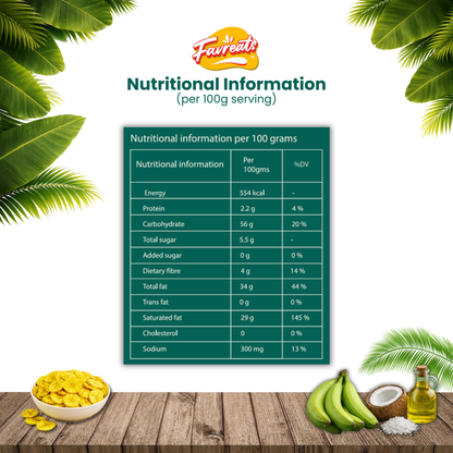 Kerala Banana Chips – Coconut Oil (110g) | Pack of 3 Combo