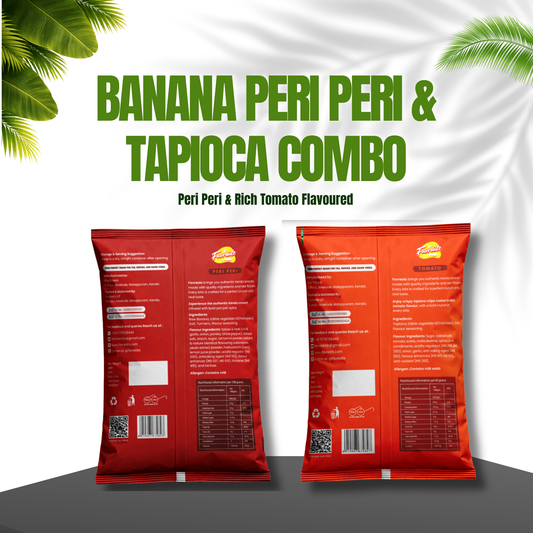 Banana Peri Peri & Tapioca Chips Combo