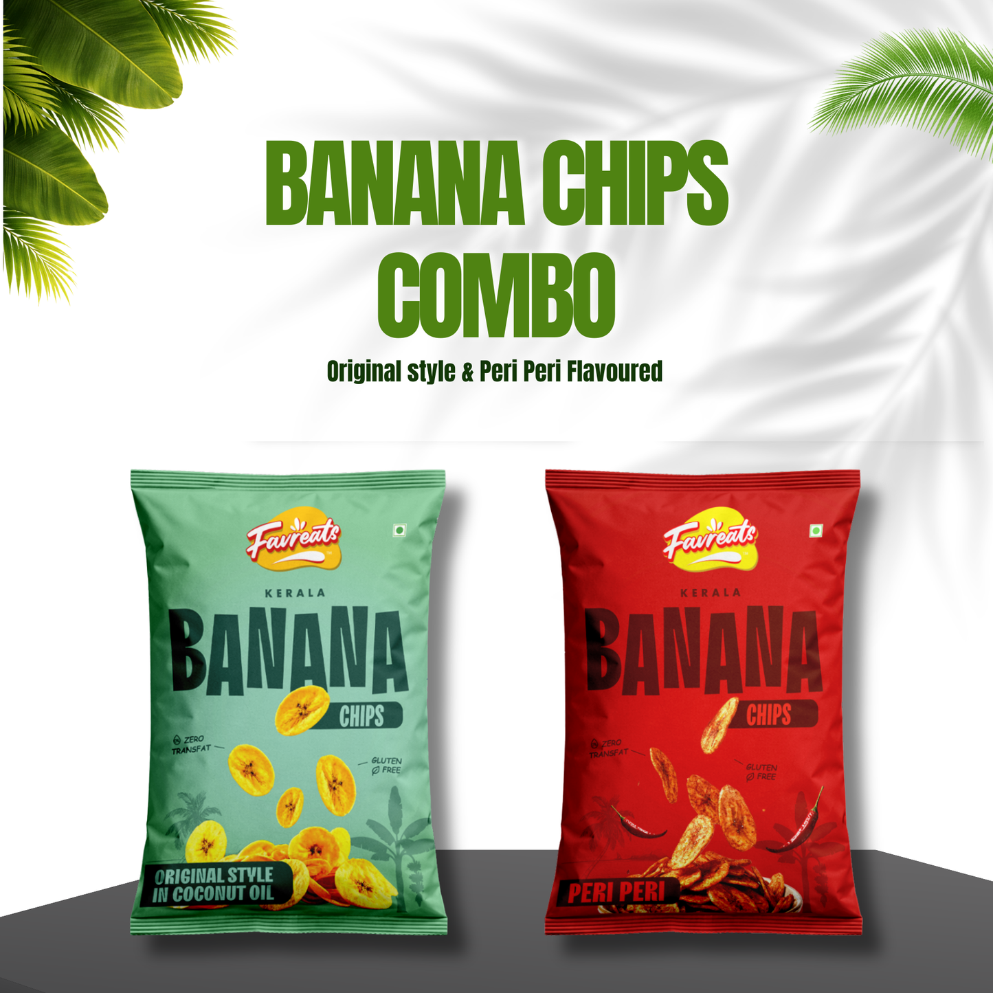 Banana Chips – Original Style (Coconut Oil) & Peri Peri Combo (110g x 2)