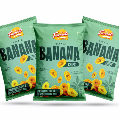 Kerala Banana Chips – Coconut Oil (110g) | Pack of 3 Combo