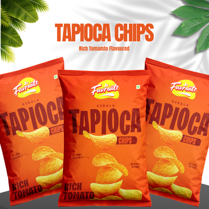 Kerala Tapioca Chips - Rich Tomato (70g) combo of 3