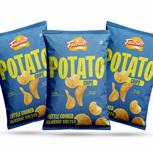 Kettle Cooked Potato Chips – Classic Salted (70g)
