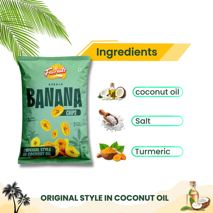 Kerala Banana Chips – Coconut Oil (110g) | Pack of 3 Combo