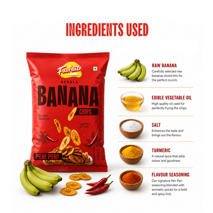 Kerala Banana Chips – Peri Peri (110g) combo of 3