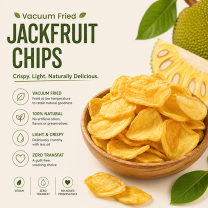 Vacuum Fried Jackfruit Chips 100g