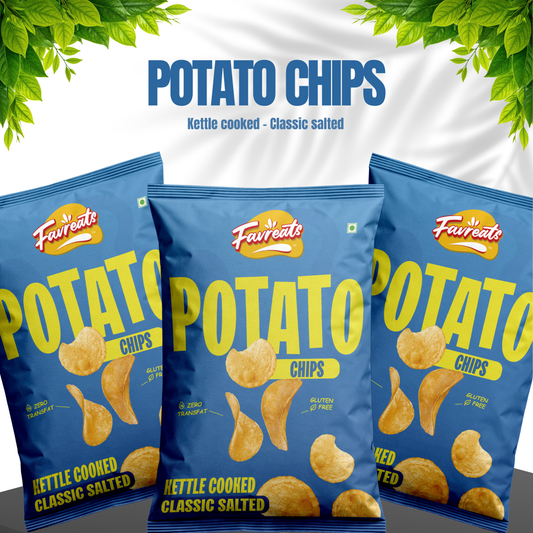 Kettle Cooked Potato Chips – Classic Salted (70g)